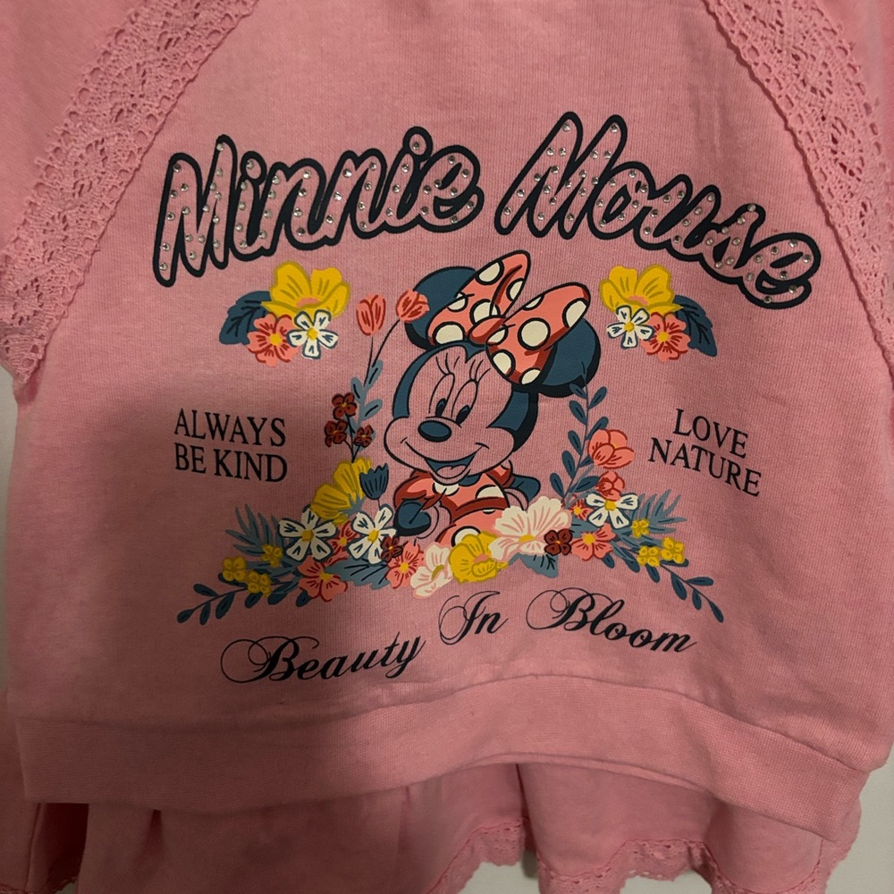 Disney Pink Minnie Mouse Kids Matching Set - Picture 1 of 3
